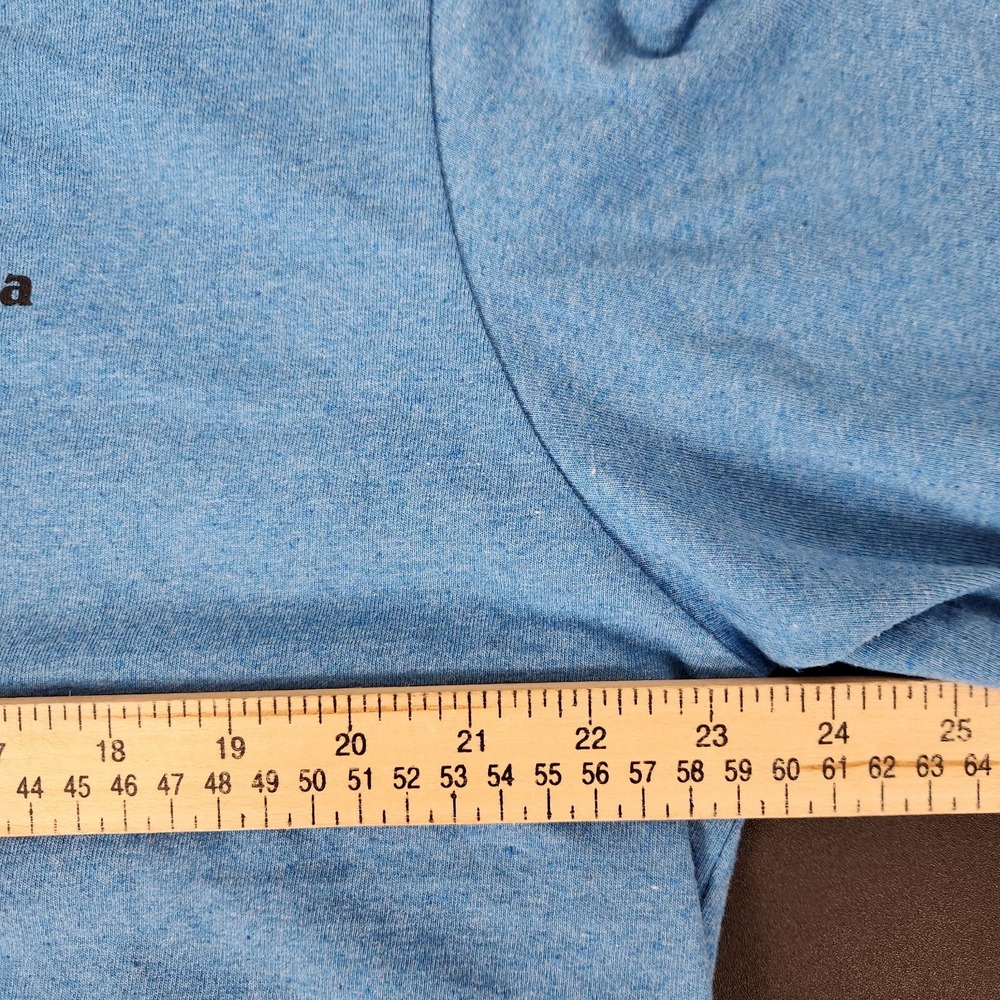 Patagonia Blue Responsibili-Tee Shirt Men's Size Large L Blue Regular Fit Logo - Picture 4 of 5